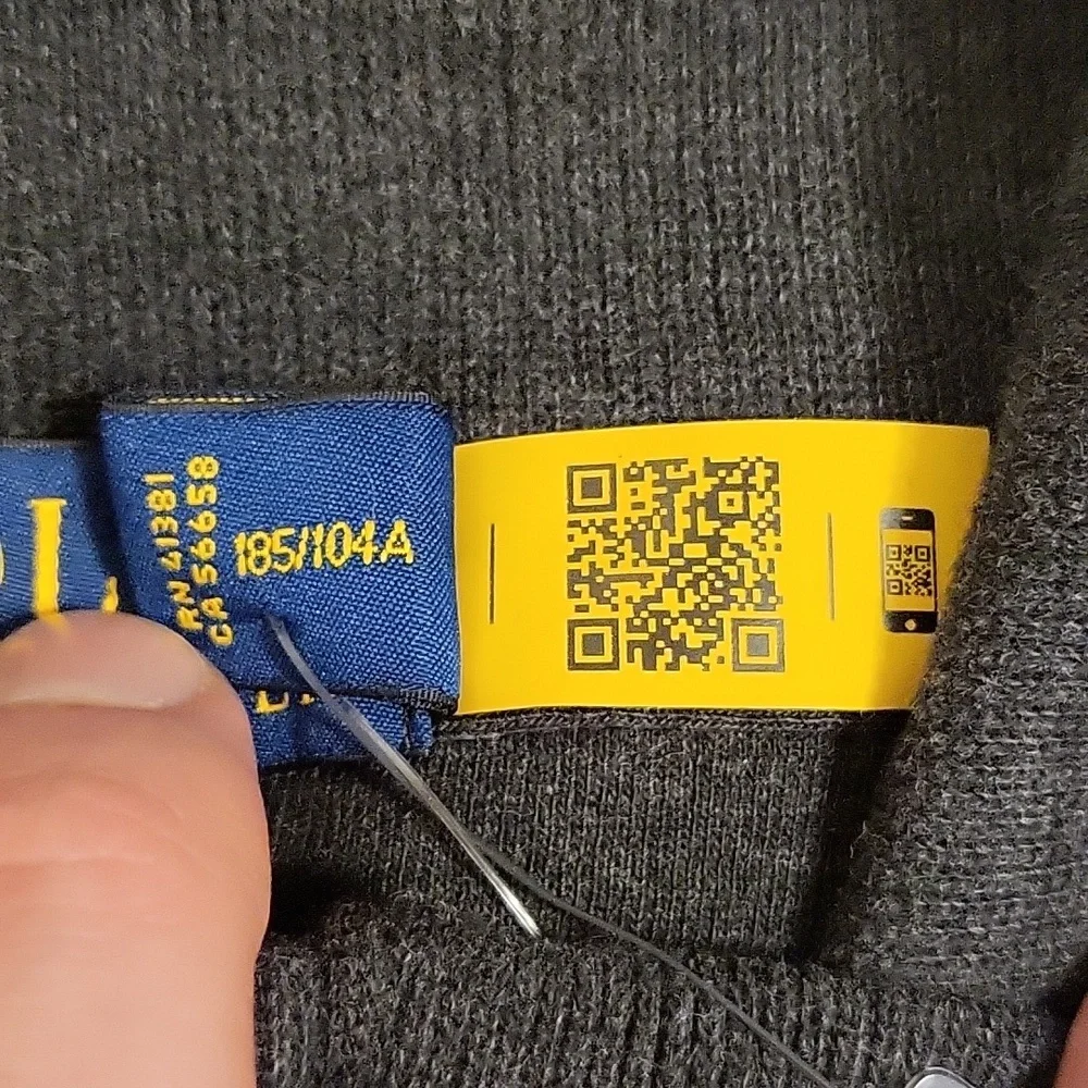 NWT Men's XL Polo Ralph Lauren French Knit Half-Zip Long Sleeve Pullover Sweater - Picture 6 of 9